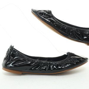 Tory Burch Patent Leather Flat Women's Size 8.5 • Black